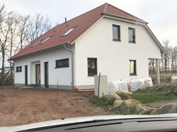 Baustelle in Mölln - Ferienhaus mit gedämmter Grundplatte